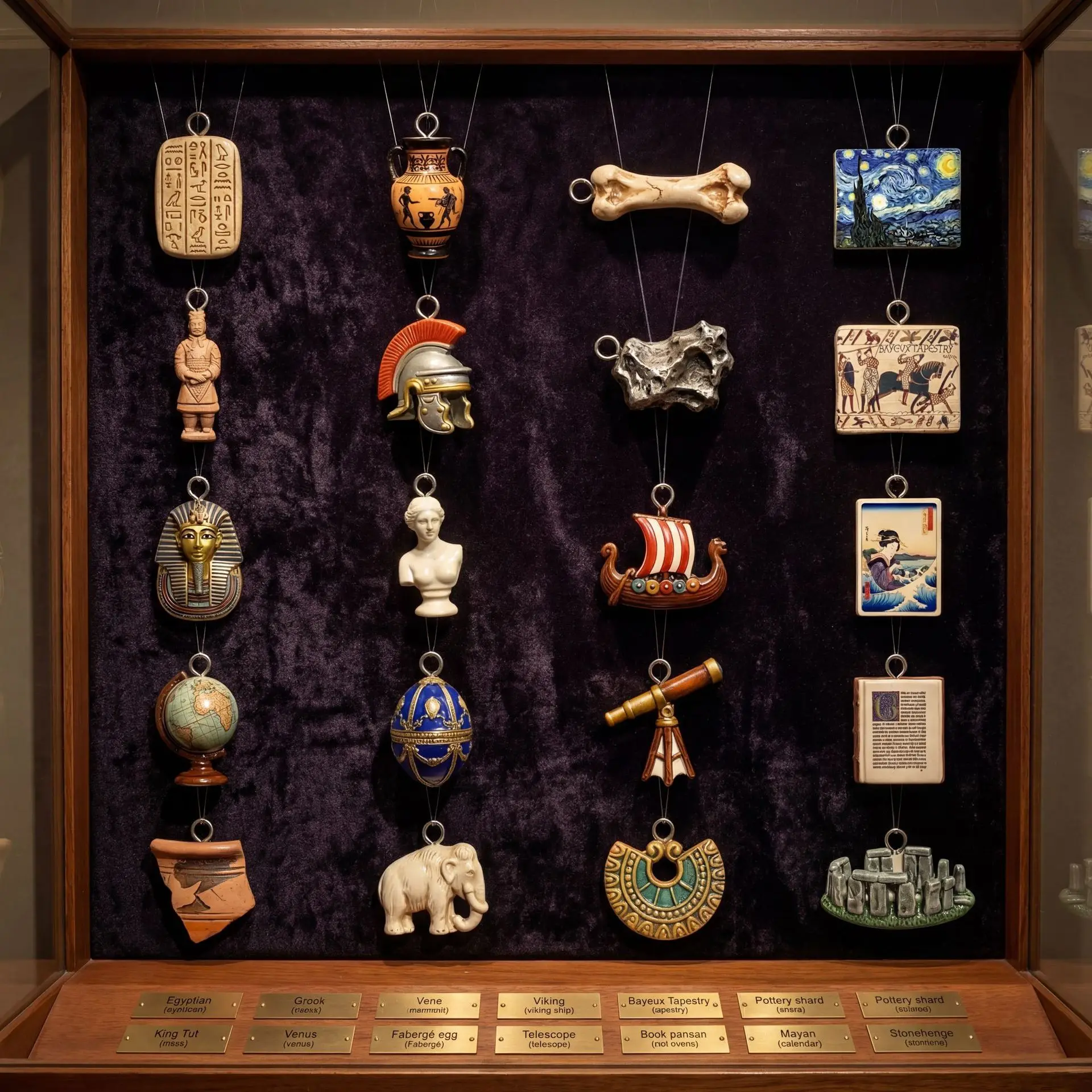 Jewelry Making History - Mini World History Antique Figurine Charms
