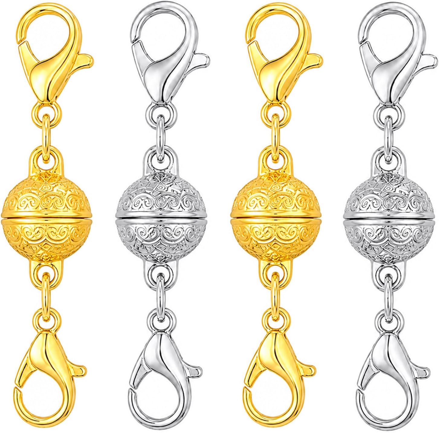 Lobster Clasp Silver - Magnetic Necklace Clasp with Lobster Clasp,
