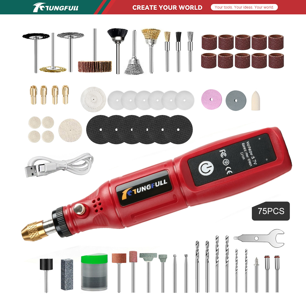 TUNGFULL 3.7V Cordless Rotary  - Jewelry Making Drill review and price