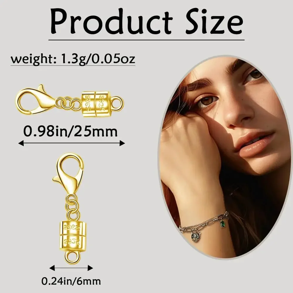 925 Silver Magnetic Necklace C - Lobster Clasp Silver review and price