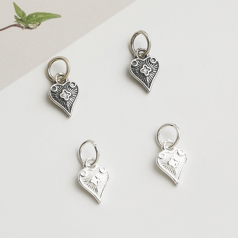 925 Silver Pendant Heart Charm - Jewelry Making In La review and price